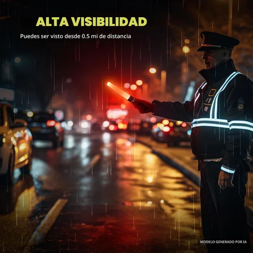 Vista 2 de E-riding Paquete de 2 linternas de tráfico de 11 pulgadas con 5 modos intermitentes