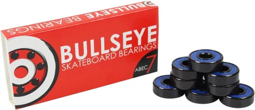 Vista 8 de Bullseye Rodamientos ABEC Skateboard Bearings, Abec 5 (negro)