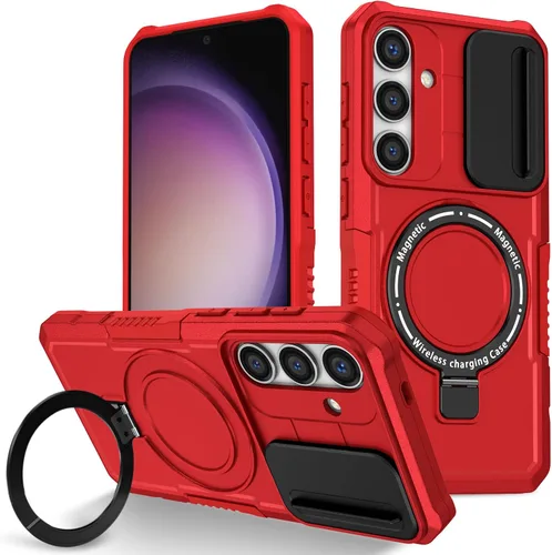 Vista 44 de Funda magnética para Samsung Galaxy Note 20 Ultra, soporte para teléfono, funda protectora mate a prueba de golpes, funda protectora para teléfono