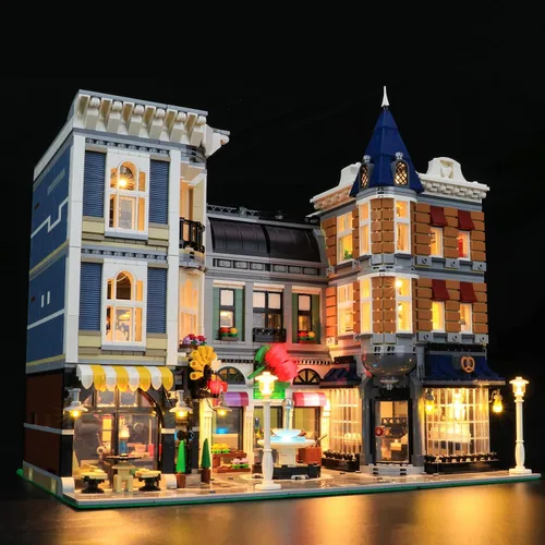 Vista 5 de LIGHTAILING Kit de iluminación LED para Lego- 10255, modelo de bloques de construcción cuadrados de montaje, juego de luces LED compatible