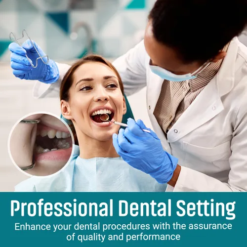 Vista 6 de Dental Columbia - Juego de 2 retractores de mejillas, acero inoxidable quirúrgico de alta calidad, diseño ergonómico para una comodidad óptima