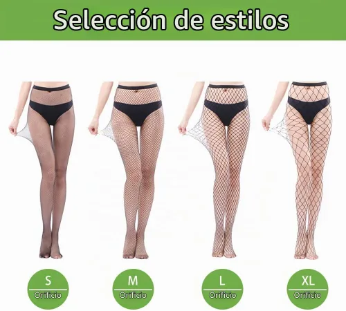 Vista 6 de Medias de Red para Mujer, Medias de Cintura Alta, Medias Sexys, Medias Transparentes, Medias de Malla negro_1
