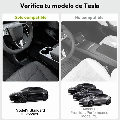 Vista 3 de 7PCS Floor Mats for 2025 2026 Tesla Model Y Standard Accessories