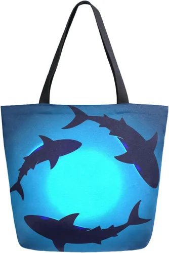 Vista 8 de Chic Funny Cute Pattern Big Handle Extra Large Shoulder Tote Bag for Beach Travel Weekender Gym Grocery Shopping