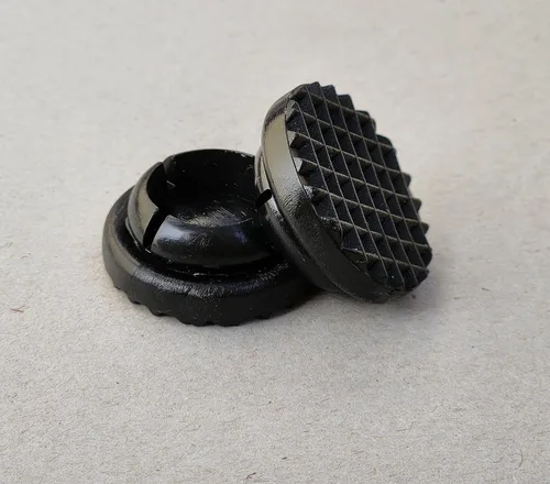 Vista 5 de Jejavu Protectores especiales de hierro forjado de 1 pulgada, se adaptan a 1 pulgada de diámetro interior, protectores de suelo para patas de silla