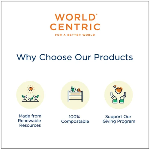 Vista 3 de World Centric BO-SC-UBB - Cuenco para burrito de fibra vegetal sin blanquear 100% compostable, 32 onzas (paquete de 300)