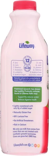 Vista 5 de Lifeway, Kéfir frambuesa baja en grasa orgánica, 32 onzas