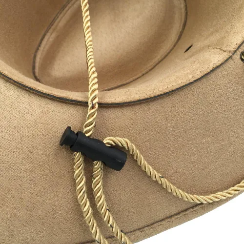 Vista 5 de Sandy Ting Sombrero vaquero occidental de ala ancha de fieltro sintético para hombre