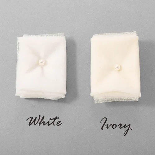 Vista 2 de Latious Velos de novia de encaje blanco de 1 nivel, velo de novia floral, velos largos de tul con peine, velos catedrales para novias y mujeres