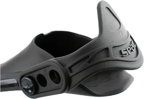 Vista 4 de Seac Vela OH, aletas cortas para buceo y natación en la piscina con correa ajustable 2-Negro