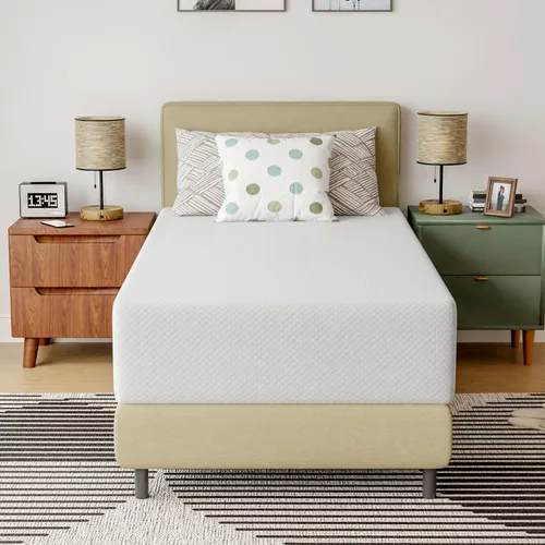 Vista 8 de PayLessHere Colchón de espuma viscoelástica con gel Twin de 5 pulgadas sin fibra de vidrio/Certificado CertiPUR-US/Cama en una caja/Sueño fresco