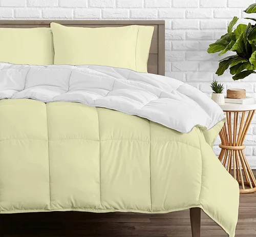 Vista 39 de Edredón reversible – Lujoso para todas las estaciones – 100% algodón orgánico tamaño individual XL de 68 x 92 pulgadas, 1 edredón alternativo