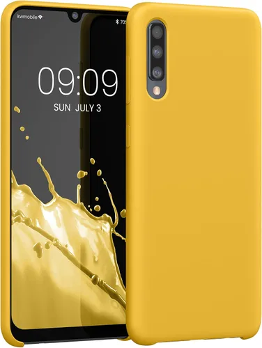 Vista 100 de kwmobile Funda Compatible con Samsung Galaxy A14 5G - Funda de teléfono de TPU y silicona con acabado suave - Verde Lima