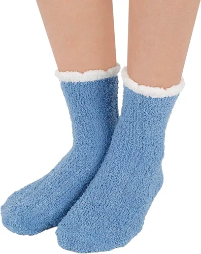 Vista 5 de Zmart Fuzzy Calcetines para mujeres y niñas. Coloridos.Para interior. Calcetines con animales.