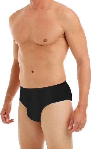 Vista 2 de Underworks Paquete de 20 ropa interior desechable para hombre, 100% algodón, para viajes, estancias hospitalarias, emergencias 468