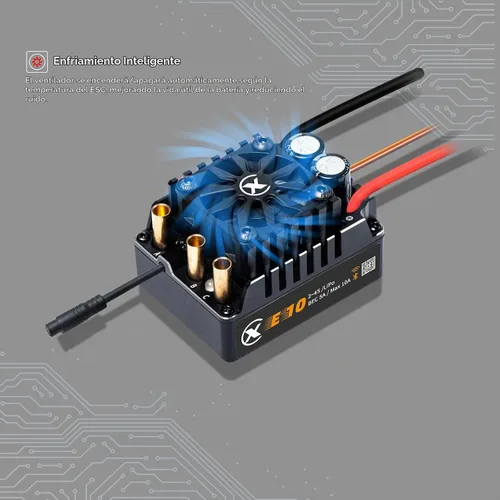 Vista 5 de XC E10 Sensored ESC sin escobillas para 1/10 RC Car,2-4S 140A