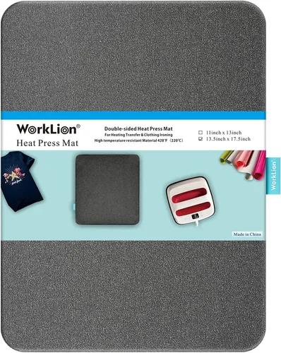 Vista 7 de WORKLION Alfombrilla de prensa térmica de 11 x 13 pulgadas: materiales resistentes al calor de doble cara, alfombrilla protectora resistente