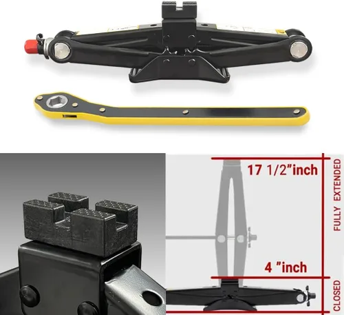 Vista 4 de Kit completo de rueda de repuesto compacta Modern Spare con maletín de transporte - Se adapta al Cadillac ATS 2013-2019 todos los acabados