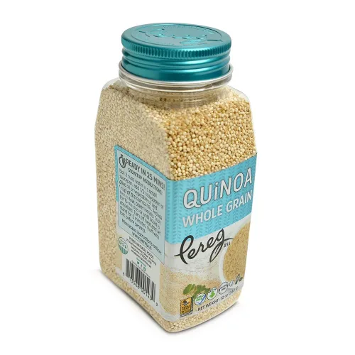 Vista 4 de Pereg Quinoa blanca de grano entero (12 onzas x 6 unidades) Ancient Superfood granos de quinua prelavados Sin OMG, vegano y sin gluten