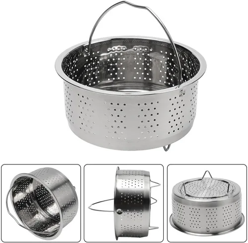 Vista 4 de Cesta de vapor con pies de vapor para olla a presión (6.5 in)