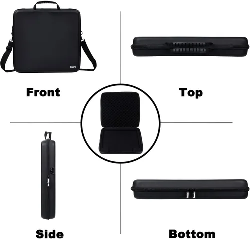 Vista 5 de Bolsa de transporte para controlador MIDI Banworks de poliuretano con carcasa rígida, ajuste personalizado para Ableton Push 3