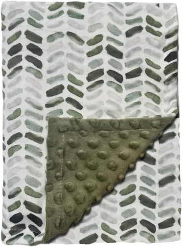 Vista 11 de Manta Bee Minky - Felpa suave de doble capa, de recién nacido a niño pequeño, respaldo con puntos, regalos para baby shower (30 x 40 pulgadas)
