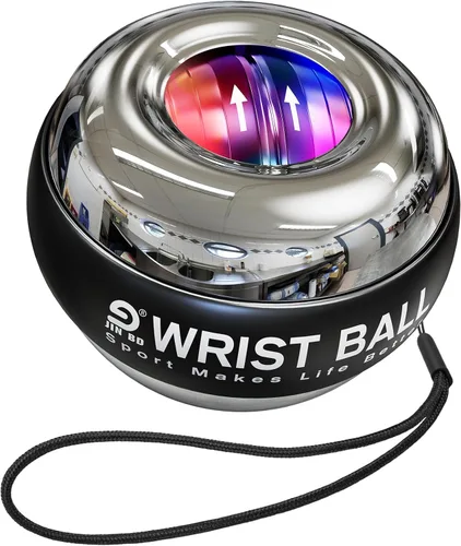Vista 12 de JIN BD Pelota de entrenamiento de muñeca, fortalecedor de muñeca giroscópico giroscópico para antebrazo, bola giroscópica para fortalecer brazos