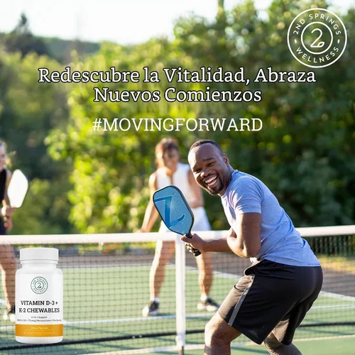 Vista 6 de Vitamina D3 + K2 Masticables, sabor a cereza