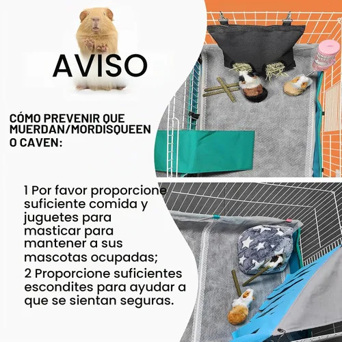 Vista 6 de Ropa de cama de conejillo de indias, forros desechables de jaula de conejillo de indias, almohadillas de orina absorbentes e impermeables