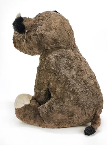 Vista 3 de The Petting Zoo Rinoceronte de peluche, regalos para niños, animales salvajes del zoológico Onez, juguete de peluche de rinoceronte texturizado