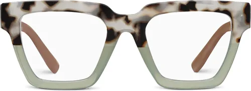 Vista 7 de Peepers by PeeperSpecs womens Oprah's Favorite Things Take a Bow Oversized Square Blue Light Blocking Reading Glasses