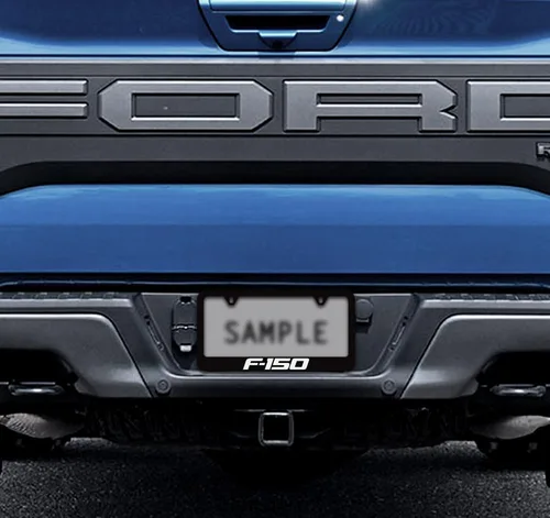 Vista 3 de Ford Marco para matrícula F-150 (2 agujeros/latón, negro/ancho)