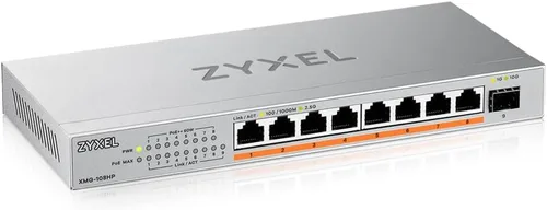Vista 14 de Zyxel Conmutador Ethernet de red de 5 puertos No administrado 2.5G XMG-105 5x 2.5G + 1x 10G SFP+, Fanless, Plug-and-Play Installation