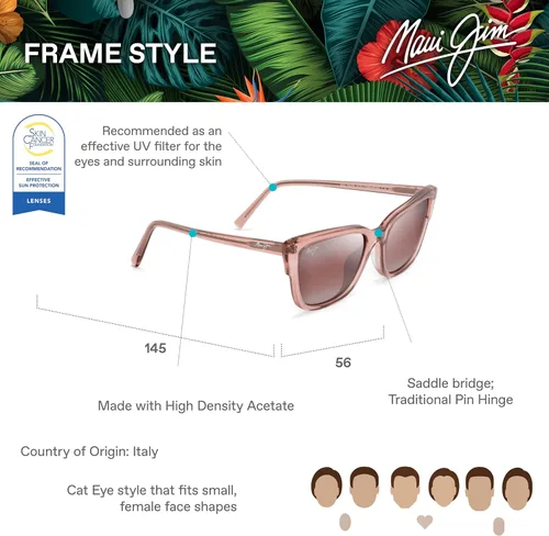 Vista 12 de Maui Jim Gafas de sol polarizadas Kou Cat Eye para mujer