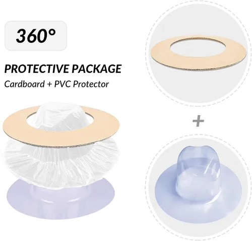 Vista 5 de jingsha Sombreros Fedora para hombres y mujeres de ala ancha Fedora de fieltro de Panamá, sombreros de vestir para hombre con hebilla de cinturón