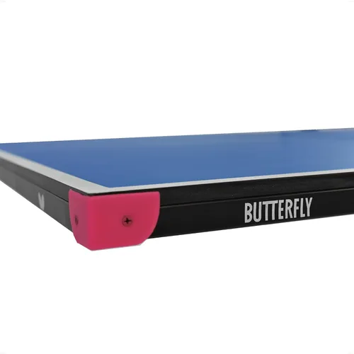 Vista 2 de Butterfly Mesa de ping pong junior – Mesa de tenis de mesa de tamaño 3/4 – Mesa de juego ahorradora de espacio para sala de juegos – Mesa de ping