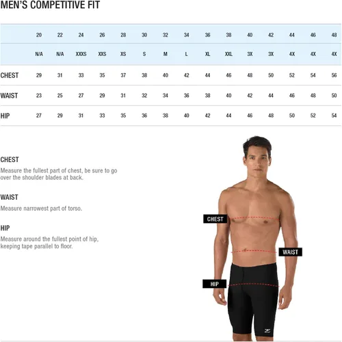 Vista 4 de Speedo Men's Swimsuit Square Leg Poly Mesh Training Suit