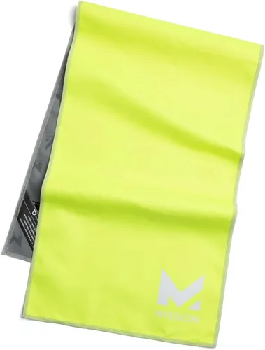 Vista 10 de MISSION Toalla refrescante original, microfibra suave y duradera, enfría hasta 2 horas, protección solar UPF 50, lavable a máquina Jaspe