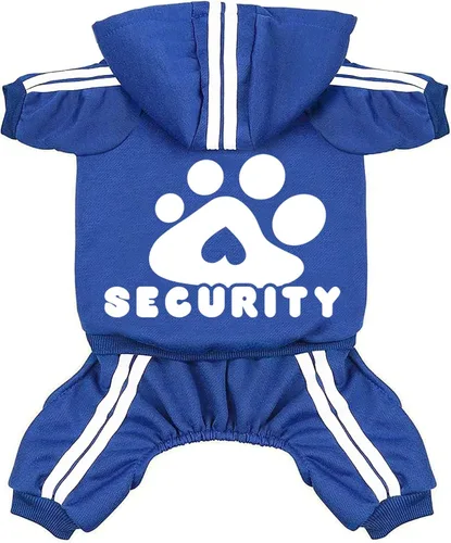 Vista 13 de Sudadera de seguridad con capucha para perros de 4 patas - Mono con sudadera - Sudaderas - Ropa suave y cálida para perros - Suéter con capucha