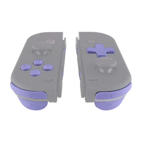 Vista 4 de Light Violet D-pad ABXY Keys SR SL L R ZR ZL Trigger Buttons Springs, Replacement Full Set Buttons Fix Kits for Nintendo Switch & Switch Oled Joycon
