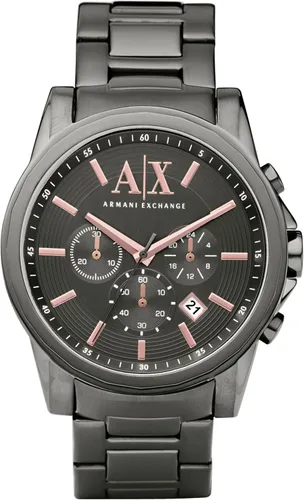 Vista 20 de Reloj cronógrafo Armani Exchange AX para hombre con correa de cuero, acero inoxidable o silicona