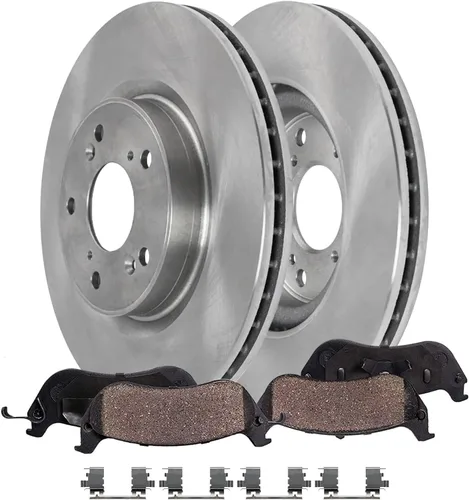 Vista 7 de Detroit Axle - Kit de freno delantero para Toyota RAV4 Prius V Lexus HS250h Scion xB Rotores de disco de 10.83 pulgadas Reemplazo de la pinza