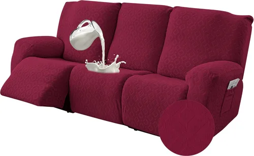 Vista 49 de Gennia Funda Impermeable para Silla Reclinable, Fundas Elásticas para Sofá Reclinable con Bolsillos, Fundas Lavables para Silla Reclinable Lazy Boy