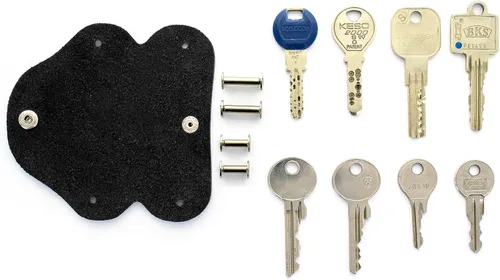 Vista 5 de Jaimie Jacobs Llavero de cuero inteligente - KEY BOY - Organizador de llaves para hasta 12 llaves para hombres y mujeres