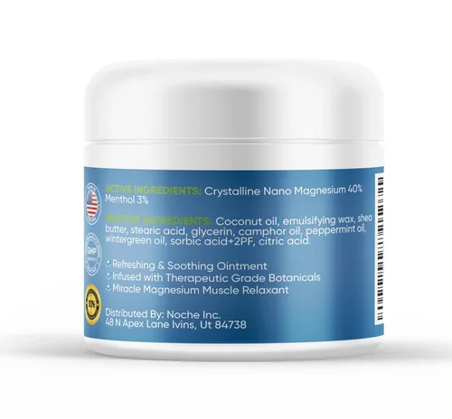 Vista 8 de NutriNoche Loción de magnesio - Crema de magnesio para dormir y rejuvenecer el descanso - Fórmula tópica de nano magnesio - Calma y enfría