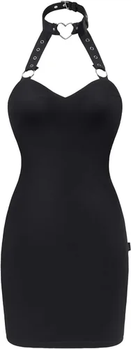Vista 5 de Littleforbig Minivestido bodycon con cuello de bebé malo en algodón para mujer