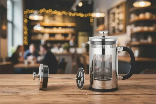 Vista 7 de CUISINOX Cafetera de prensa francesa con sistema de filtración de juntas de silicona, 32 oz (8.3 x 4.2 pulgadas)