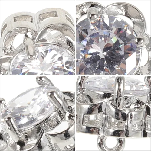 Vista 5 de EXCEART 6 piezas de botones azules Jean pequeños adornos de diamantes de imitación para decoración de manualidades