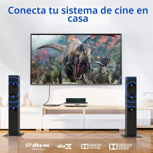 Vista 6 de SYNCWIRE Cable óptico para barra de sonido de 3.3 pies [chapado en oro de 24 quilates, ultra duradero] Cable de audio óptico digital para TV de cine