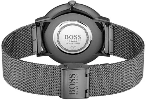 Vista 3 de BOSS Reloj de cuarzo para hombre con correa de acero inoxidable, negro, 20 (modelo 1513826), Negro -, Reloj de cuarzo